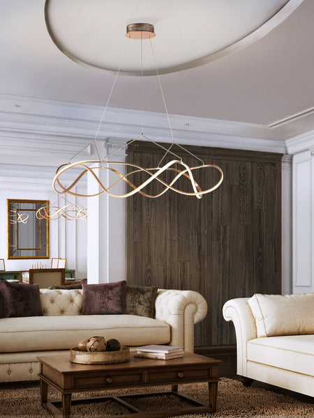 Golden ceiling lamps