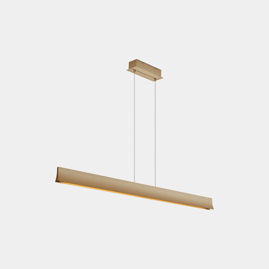 LedsC4 Bravo Lámpara de techo colgante LED 41 blanco cálido Phase Cut oro 00-4926-F5-M1