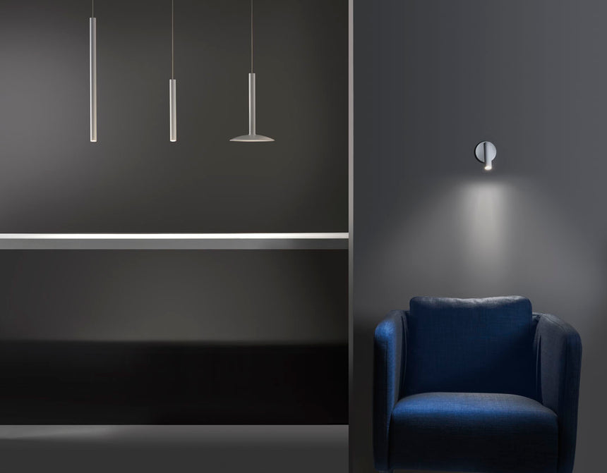 LedsC4 Stylus Surfaced 300mm LED Pendant Ceiling Light 9.7W Warm White - 3000K White 584Lm 00-5478-14-14