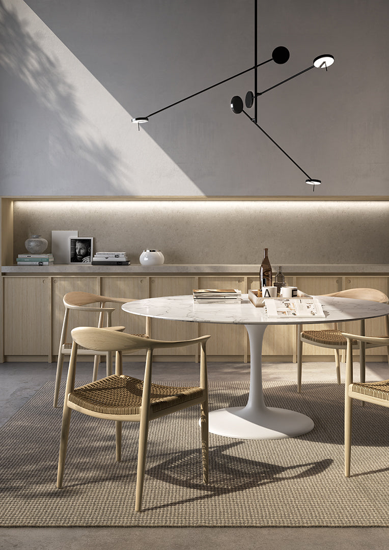 LedsC4 Lámpara techo Invisible Triplex LED 3000K negro 00-5695-05-05