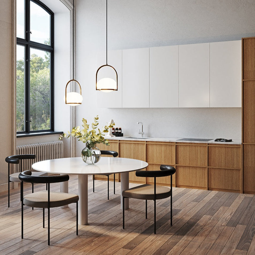 LedsC4 Coco Lámpara de techo colgante bola oro pintado 1 luz E14 00-7984-ET-M1