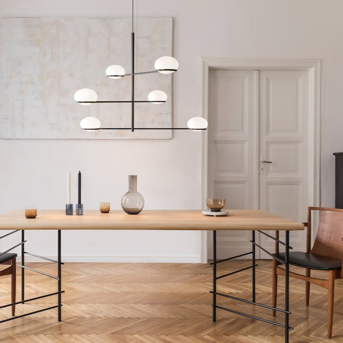 LedsC4 Coco Pendant lamp black balls 6 lights E14 00-7986-05-M1