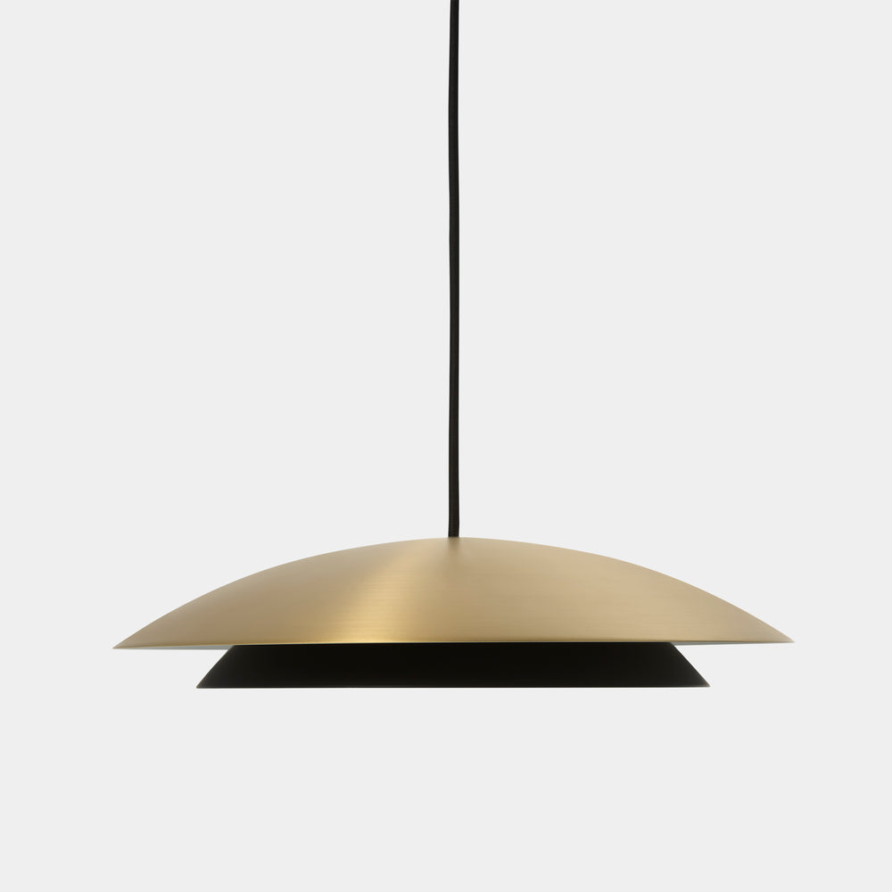 LedsC4 Noway Small LED Pendant Ceiling Lamp Matte Gold 00-8391-DN-05