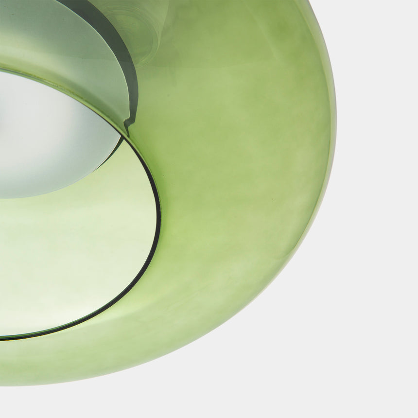 LedsC4 Lámpara de techo colgante Plat Surface LED Switch verde Phase-Cut 00-8403-05-08