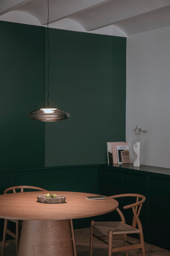 LedsC4 Lámpara de techo colgante Plat empotrable LED Switch fumé Phase-Cut 00-8405-05-12