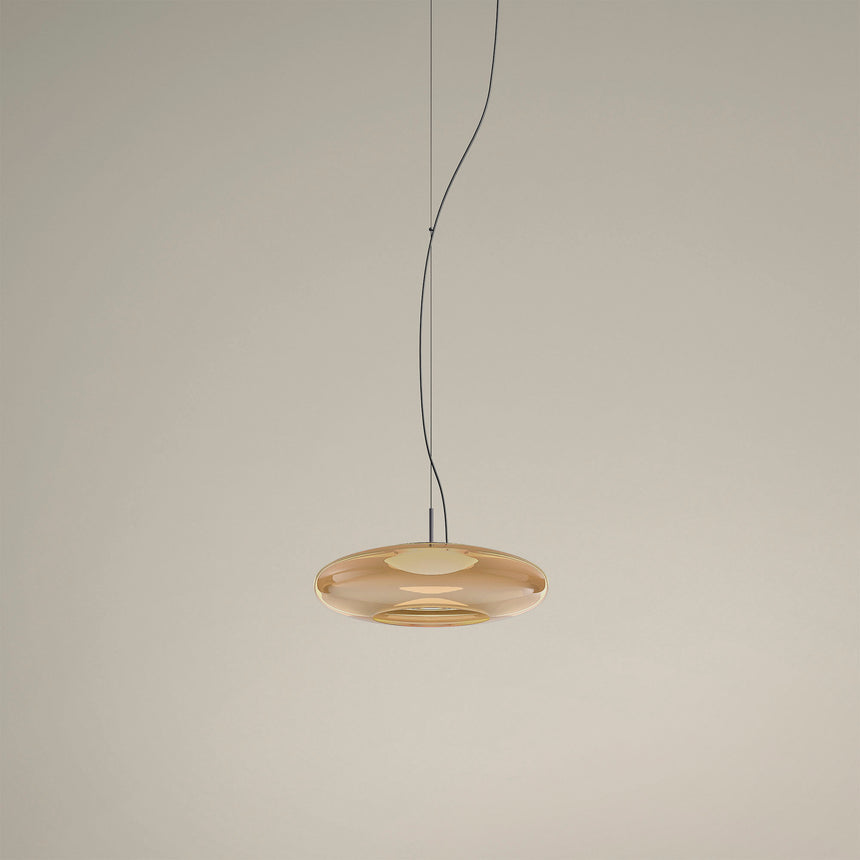 LedsC4 Lámpara de techo colgante Plat empotrable LED Switch ámbar 00-8406-05-15