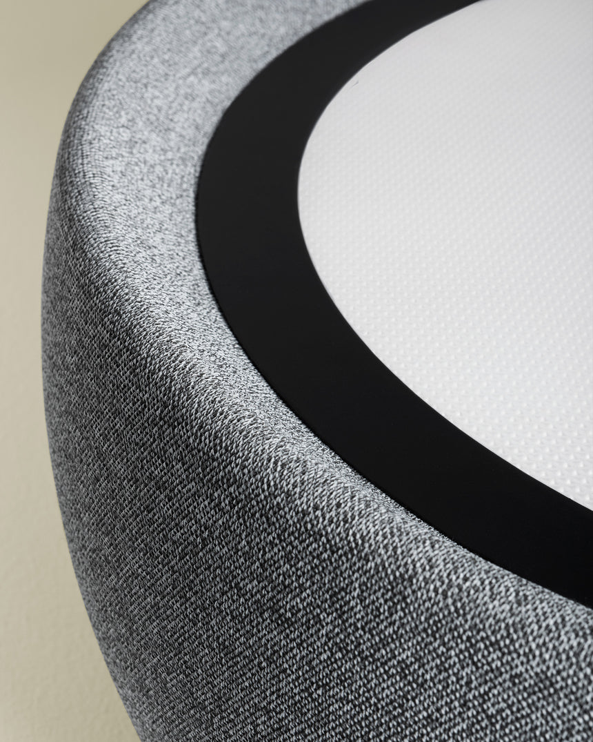 LedsC4 Lámpara de techo colgante Gong LED Phase Cut negro l gris 00-8953-60-I9