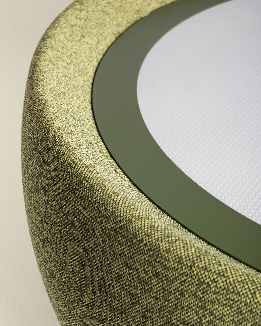 LedsC4 Lámpara de techo colgante Gong LED DALI-2 verde Ral 6003 l verde 00-8976-U1-J4