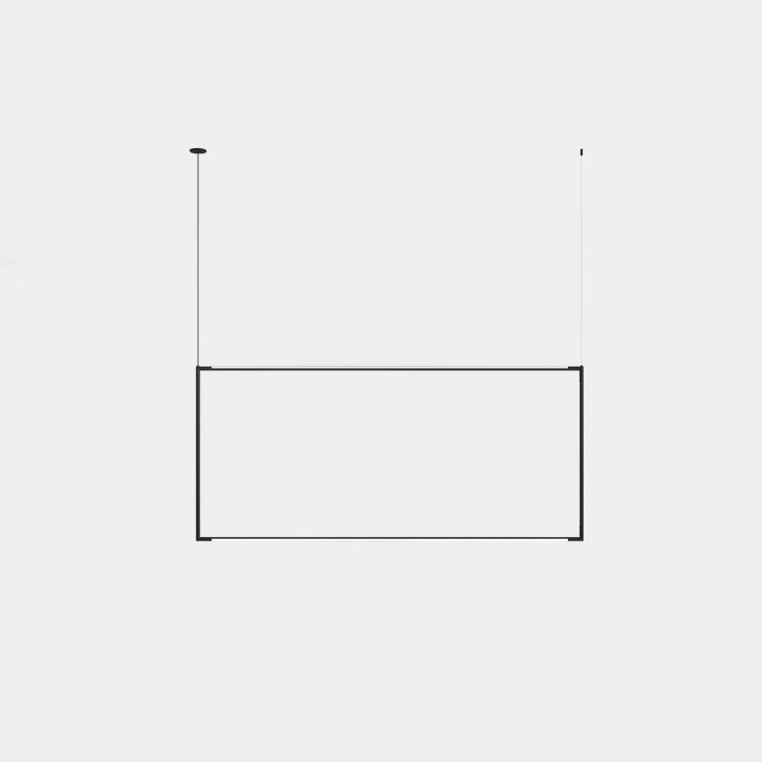 Lámpara de techo colgante LedsC4 Tubs Modular Vertical Rectangular 600x1500mm 00-8271-05-M1