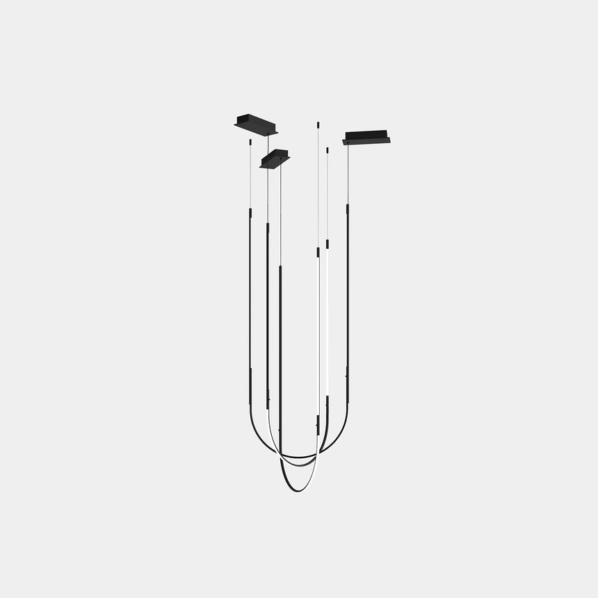 Lámpara de techo colgante LedsC4 Tubs Modular Pendant Triplex Arch Cross LED 00-A328-05-M1