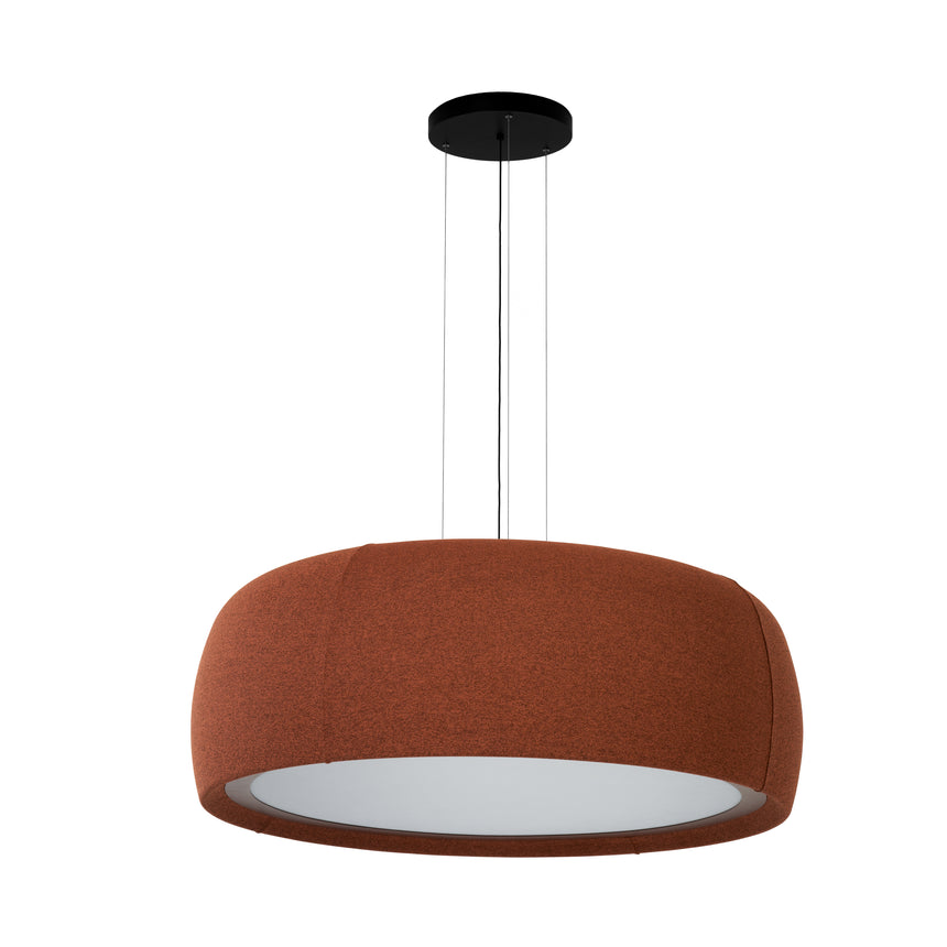 Lámpara de techo colgante LedsC4 Gong Microprisma LED acero metacrilato Ø60cm 00-8902-W1-L1