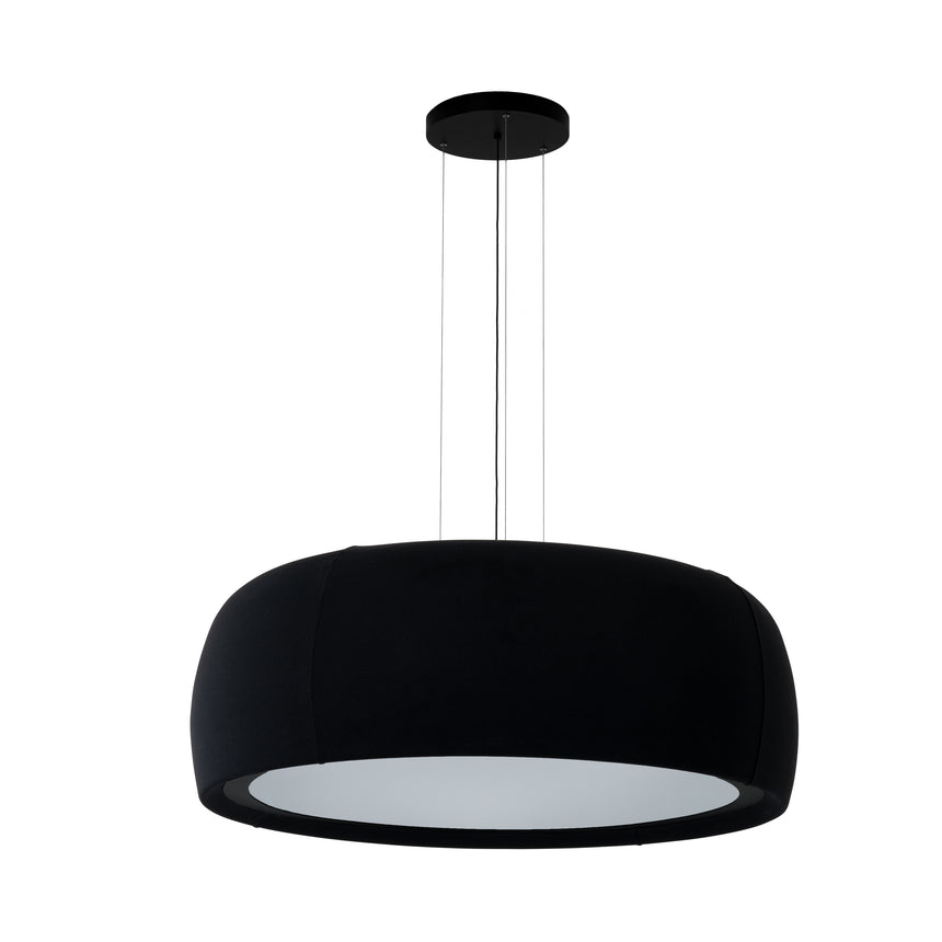 Lámpara de techo colgante LedsC4 Gong Opal grande LED acero metacrilato Ø100cm 00-A344-W1-L1