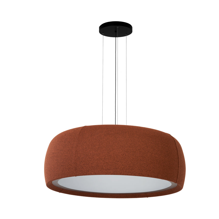 Lámpara de techo colgante LedsC4 Gong Opal grande LED acero metacrilato Ø100cm 00-A344-W1-L1