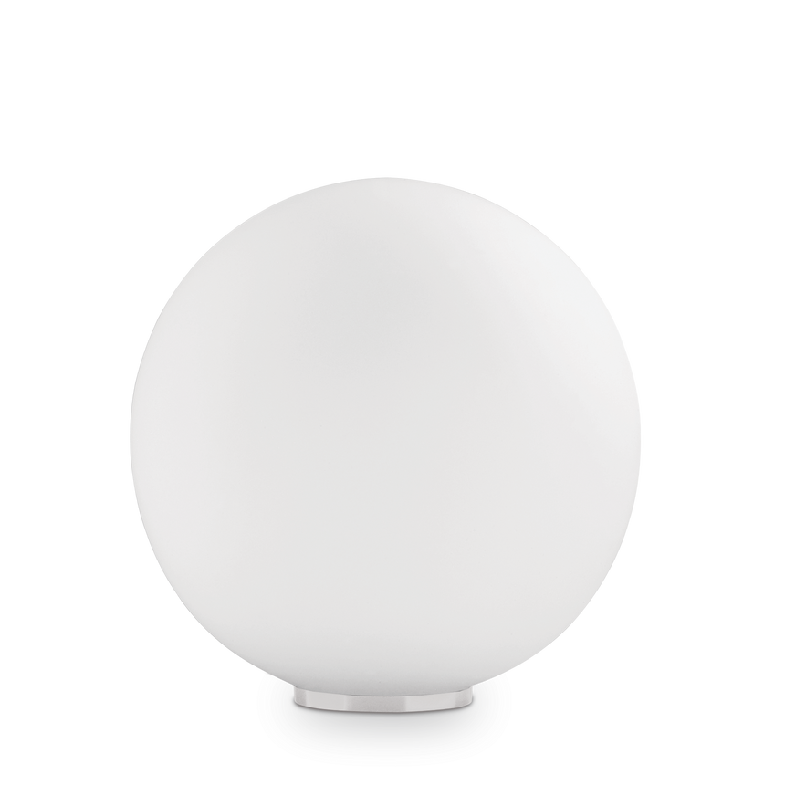 Lámpara de sobremesa Ideal Lux Mapa blanco cristal 42W Ø40cm 000206