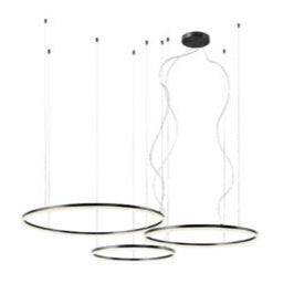 Lampara de techo colgante Redo Orbit aros 3000K 100-80-60cm - imagen 3