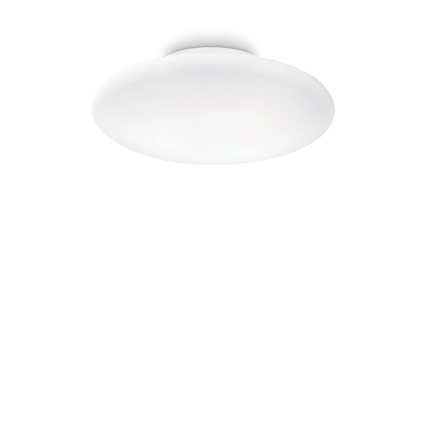 Plafón de techo Ideal Lux Smarties blanco cristal 3 luces 126W Ø60cm 032023