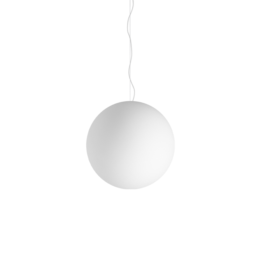 Lámpara colgante Ideal Lux Mapa blanco cristal 42W Ø50cm 032122