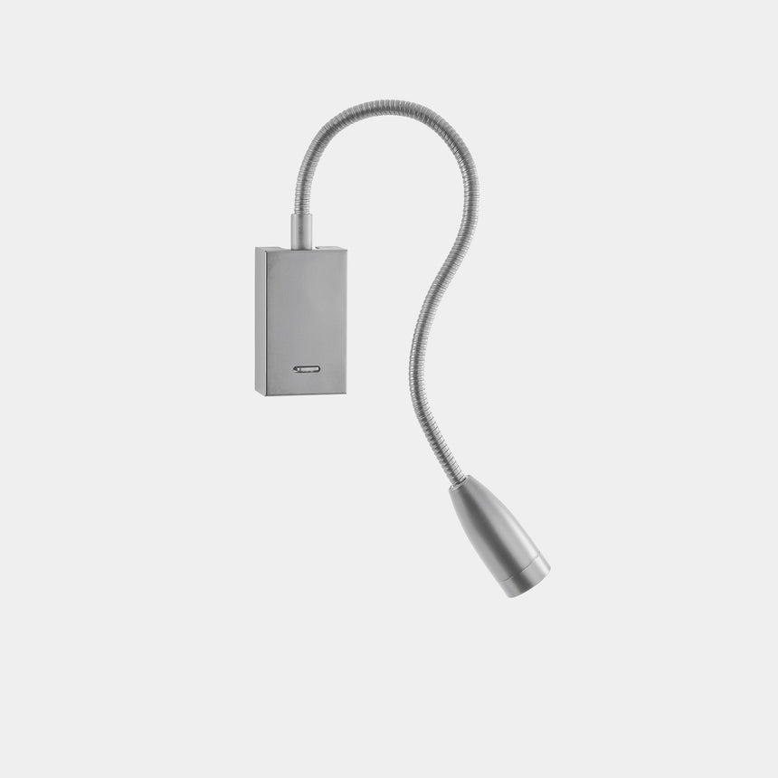 LedsC4 Aplique de pared luz de lectura LED 3000K gris 05-2831-34-34