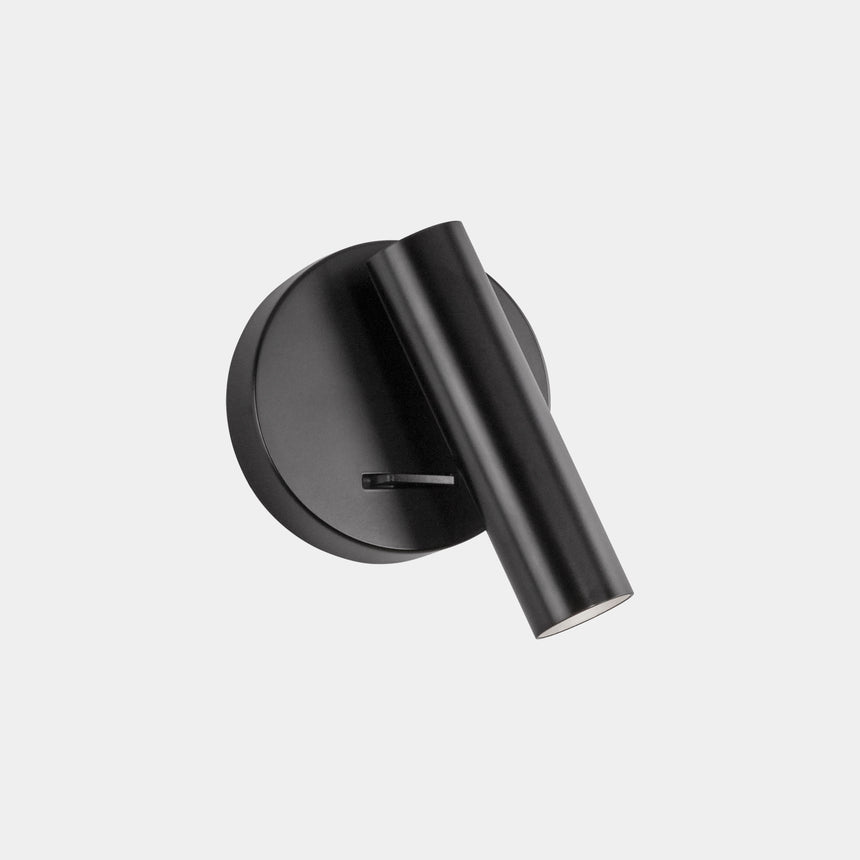 LedsC4 Aplique de pared luz de lectura Stylus Switch LED 3000K Negro 05-6193-05-05