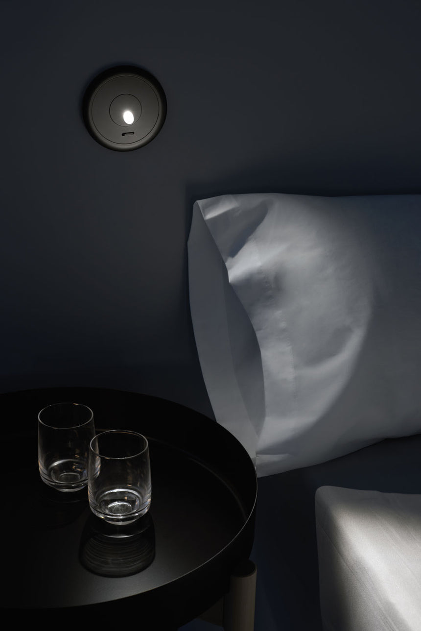 LedsC4 Aplique de pared luz de lectura Radar LED 3000K Negro 05-6488-60-60