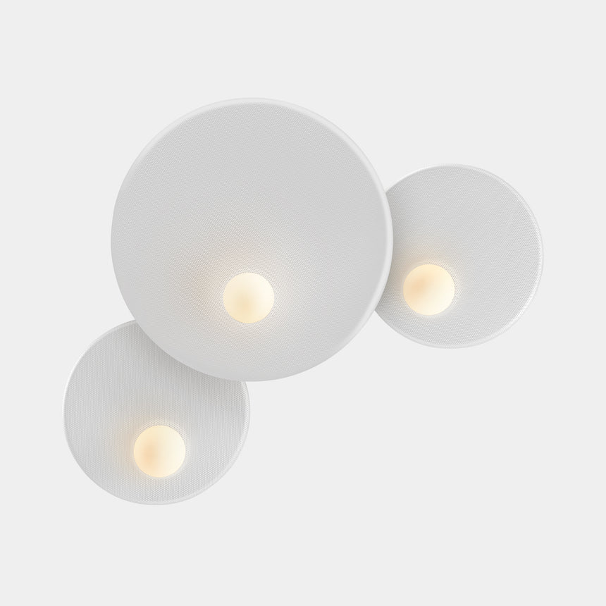 Aplique de pared LedsC4 Trip triple / / E14 Ø30+Ø46+Ø30cm 05-8363-05-05