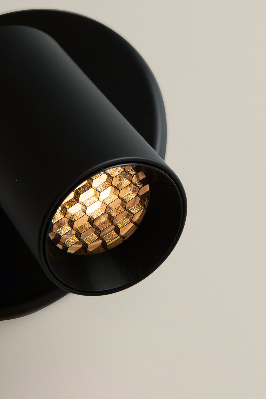 LedsC4 Wall Lamp Reading Light Chic LED 2700K Touch Dimming Black 05-8509-05-05