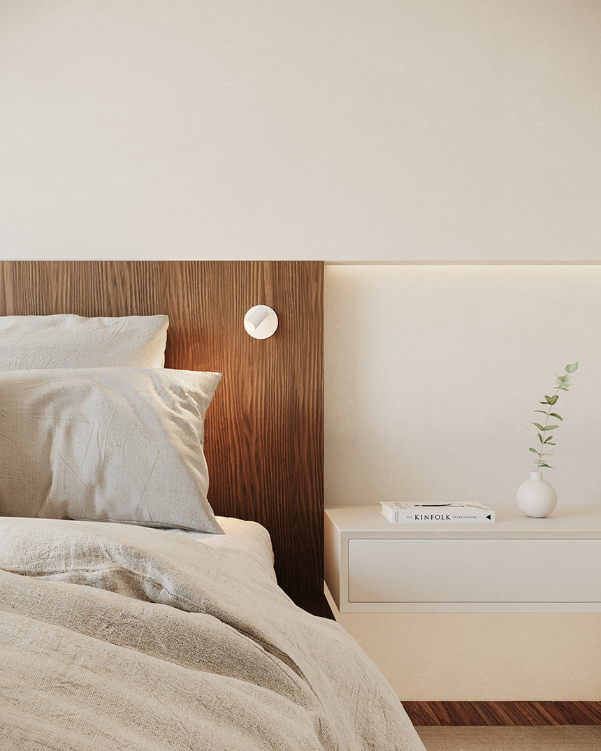 LedsC4 Wall Lamp Reading Light Chic LED 2700K Touch Dimming White 05-8509-14-14