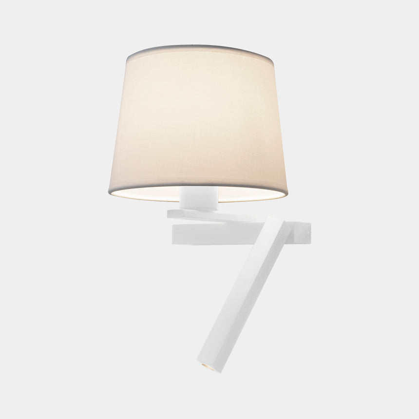 LedsC4 Aplique Hall Slim Screen Left LED E27 17.4 Blanco Cálido - 2700K Blanco 05-8512-14-82