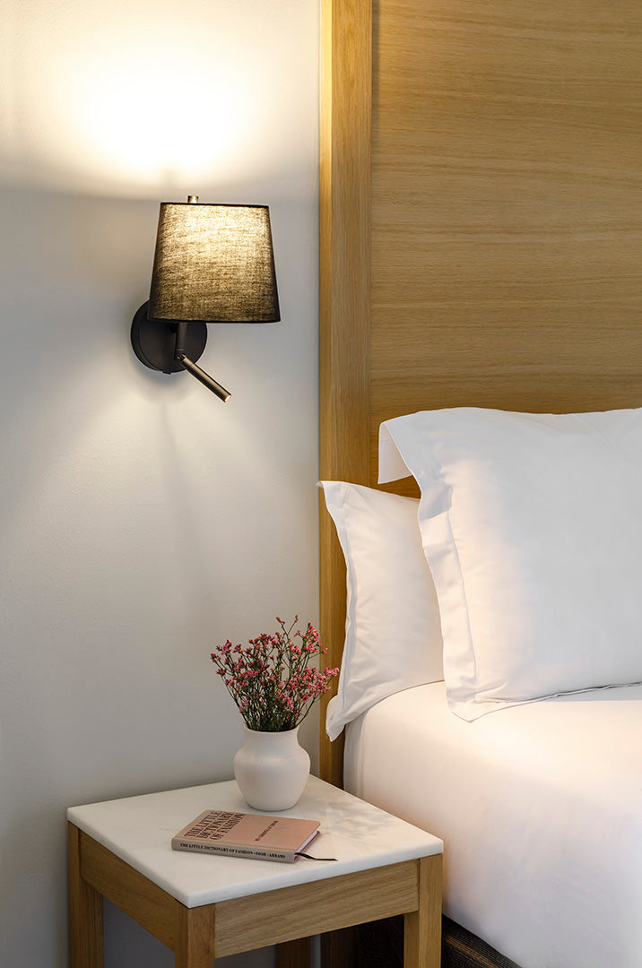 LedsC4 LED Clip Wall Light E27 17.4 Warm White - 2700K Black 53Lm 05-8540-05-82