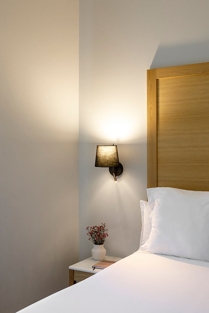 LedsC4 LED Clip Wall Light E27 17.4 Warm White - 2700K Black 53Lm 05-8540-05-82