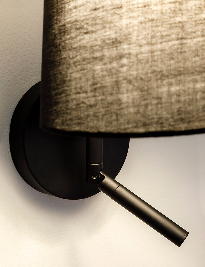 LedsC4 LED Clip Wall Light E27 17.4 Warm White - 2700K Black 53Lm 05-8540-05-82