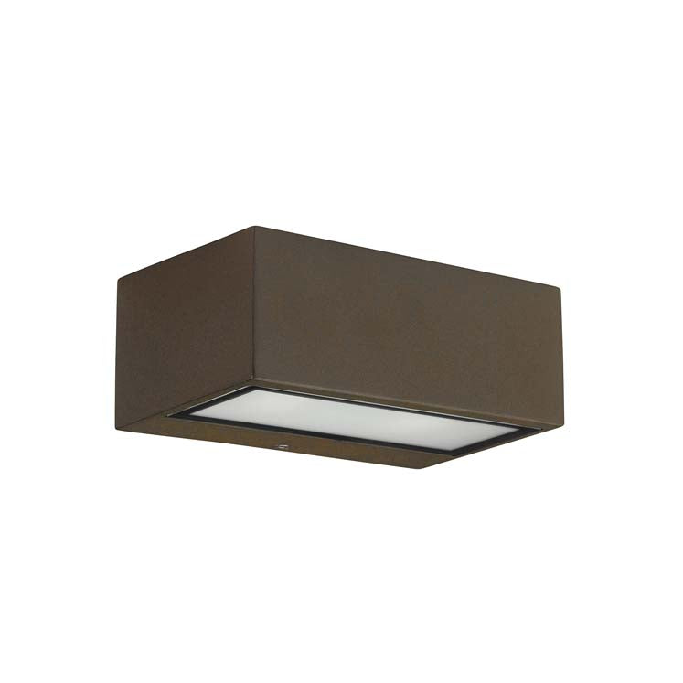 LedsC4 Wall Lamp IP54 Nemesis Aluminum 90*220Mm E27 15 Brown 05-9649-J6-T2