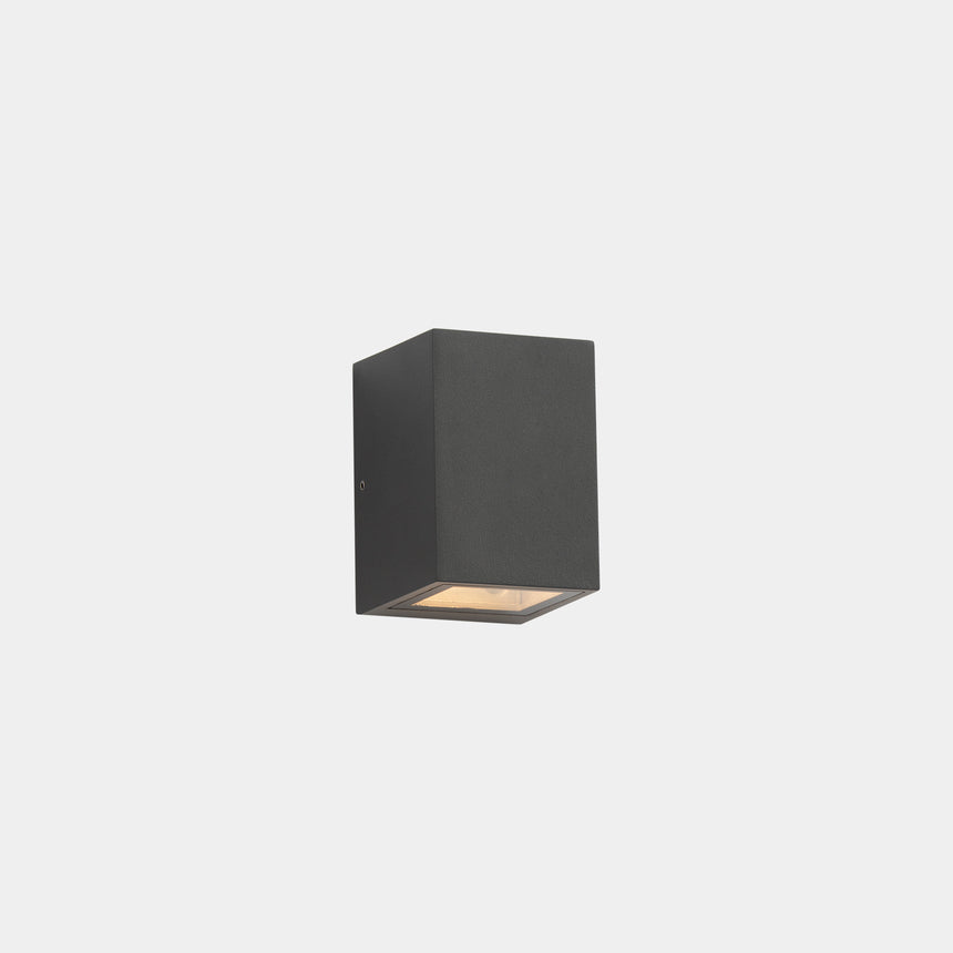 LedsC4 Wall Lamp IP55 Afrodita GU10 Single Emission GU10 8 Urban Gray 05-E054-Z5-37