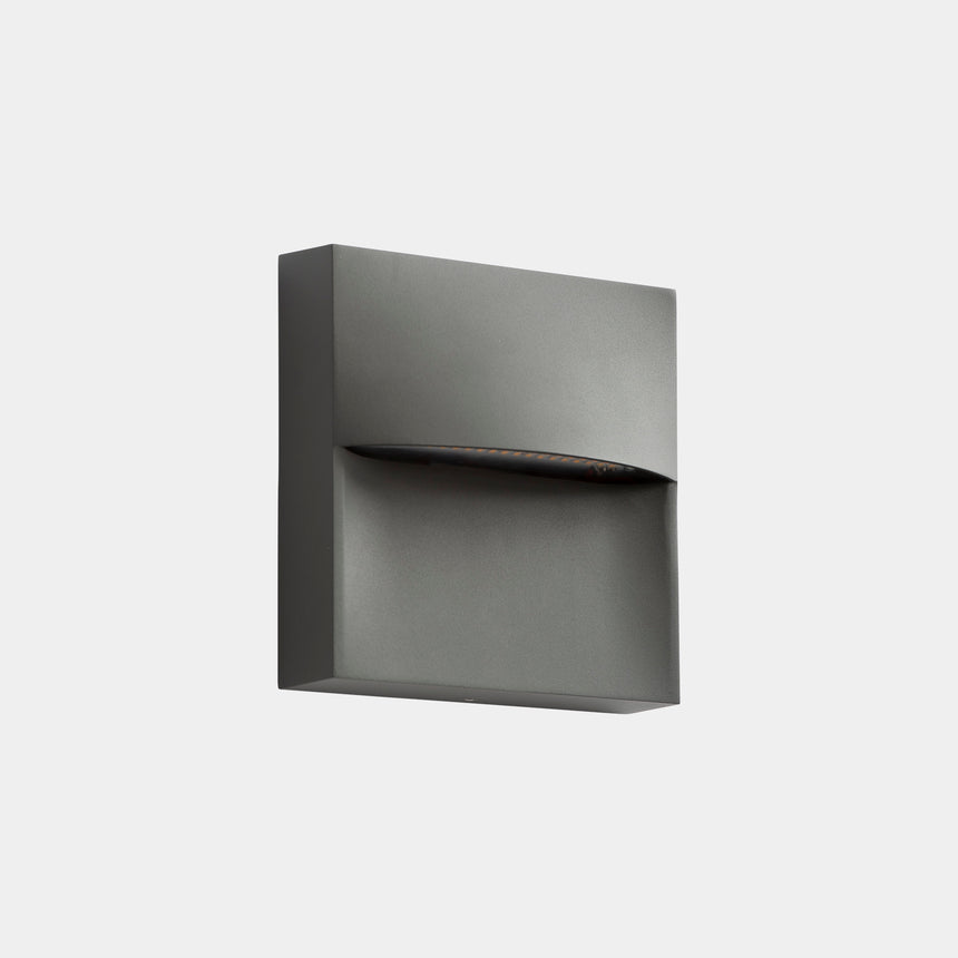 LedsC4 Wall Lamp IP66 Sam 140Mm LED 3.5 Sw 2700-3200-4000K Urban Gray 269Lm 05-E059-Z5-EH