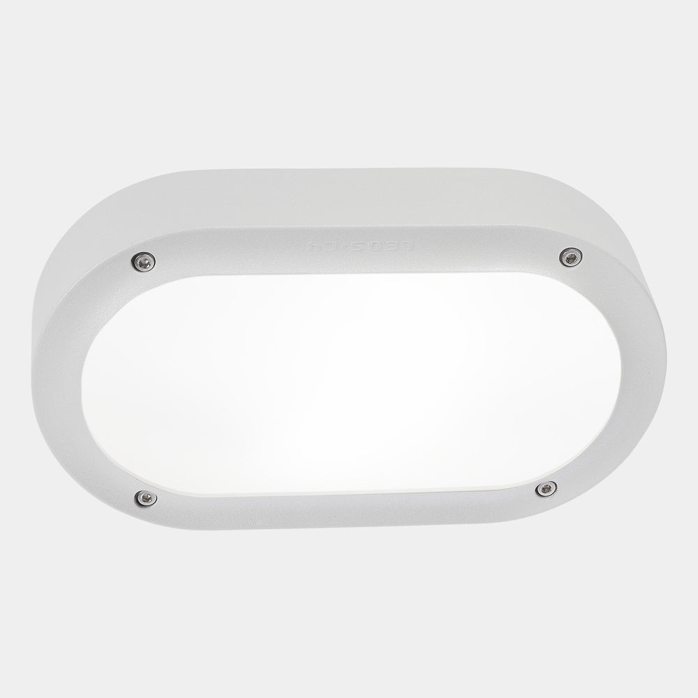LedsC4 Wall Lamp IP66 Basic Oval LED 8.5 Sw 2700-3200-4000K White 793Lm 05-E102-14-EH