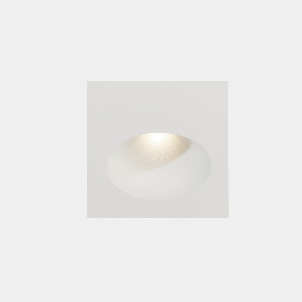 LedsC4 Recessed Wall IP66 Bat Square Oval LED 3 3000K White 77Lm 05-E111-14-CL