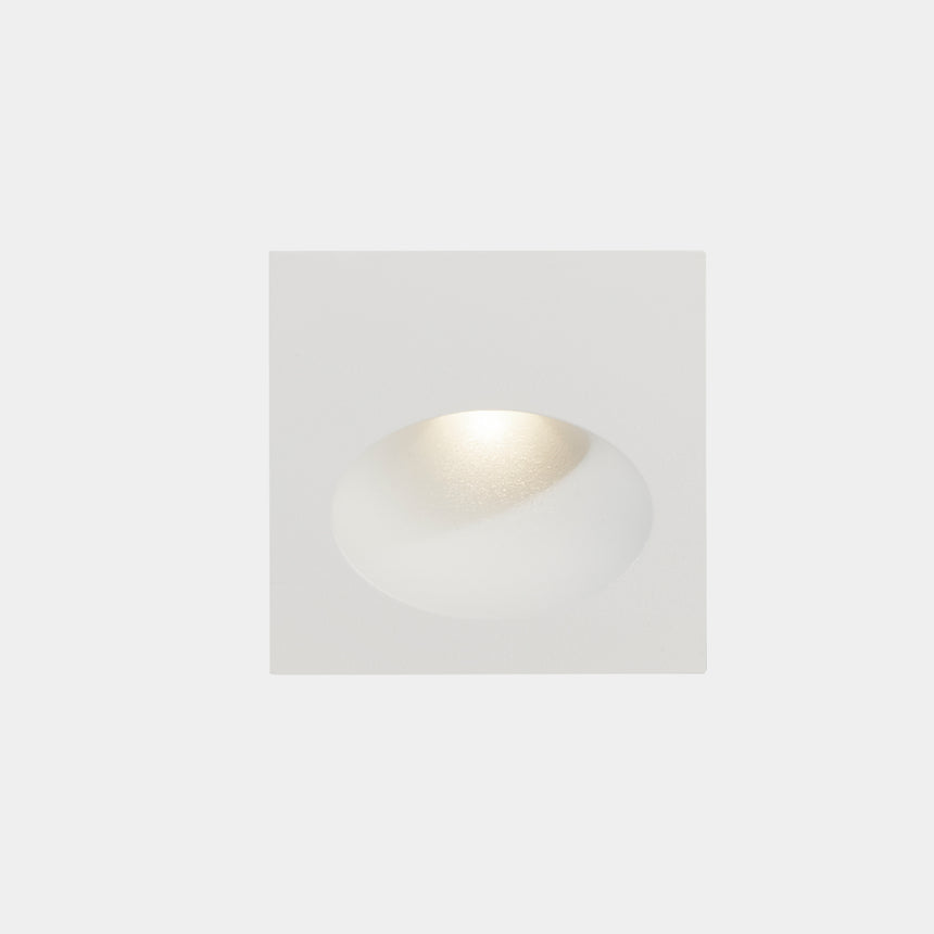 LedsC4 Recessed Wall Light IP66 Bat Square Oval LED 3 4000K White 77Lm 05-E111-14-CM