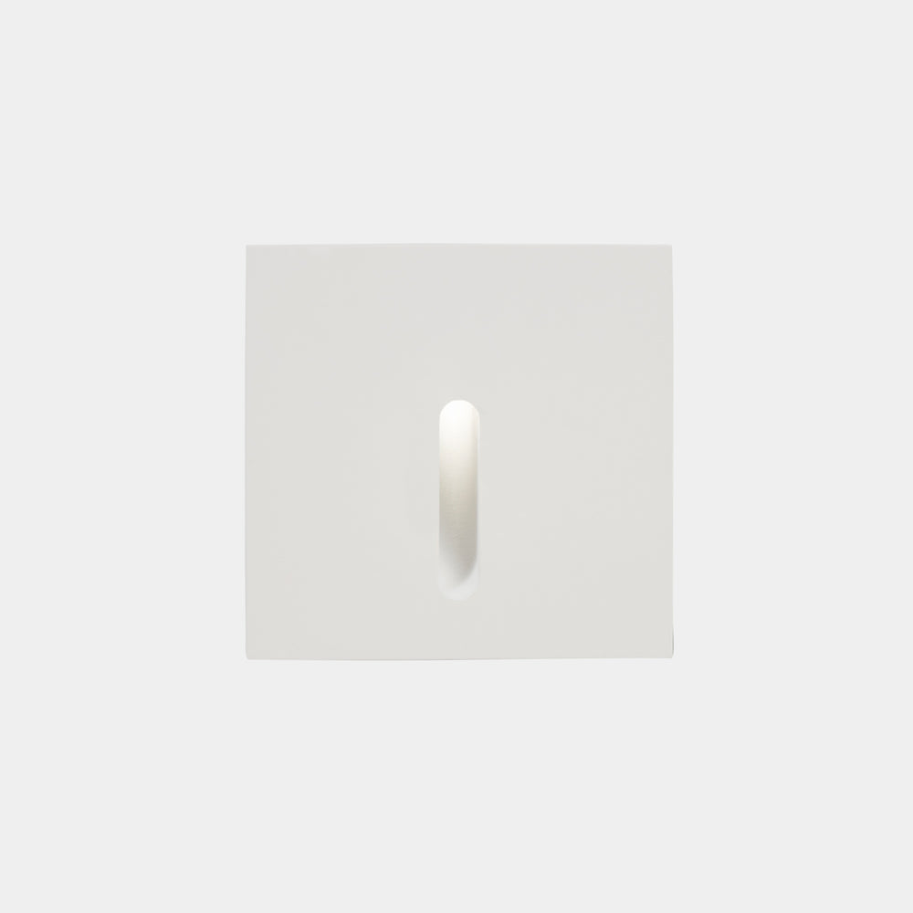 LedsC4 Recessed Wall IP66 Bat Square Linear LED 3 3000K White 10Lm 05-E112-14-CL