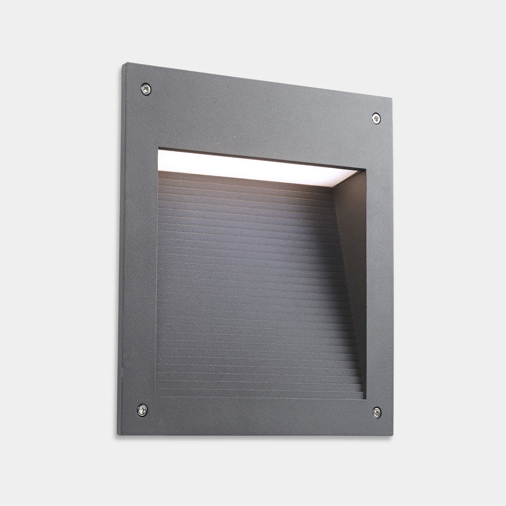 LedsC4 Micenas Asymmetrical Square LED Wall Recessed Light 05-E128-34-EH