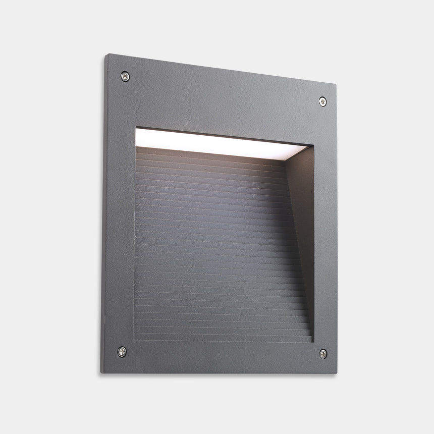 LedsC4 Micenas Asymmetrical Square LED Wall Recessed Light 05-E134-Z5-EH