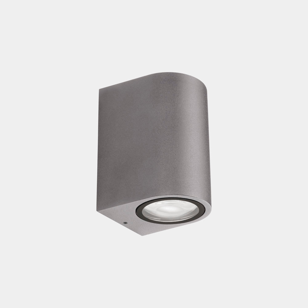 LedsC4 Wall Lamp IP66 Eko Single Emission GU10 8 Gray 05-E157-34-37