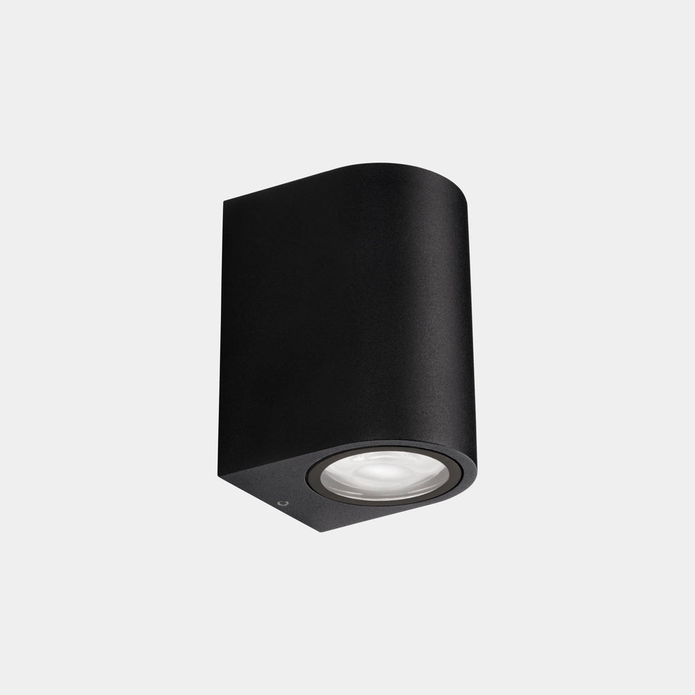 LedsC4 Wall Lamp IP66 Eko Single Emission GU10 8 Black 05-E157-60-37