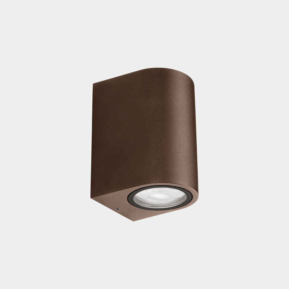 LedsC4 Wall Lamp IP66 Eko Single Emission GU10 8 Brown 05-E157-J6-37