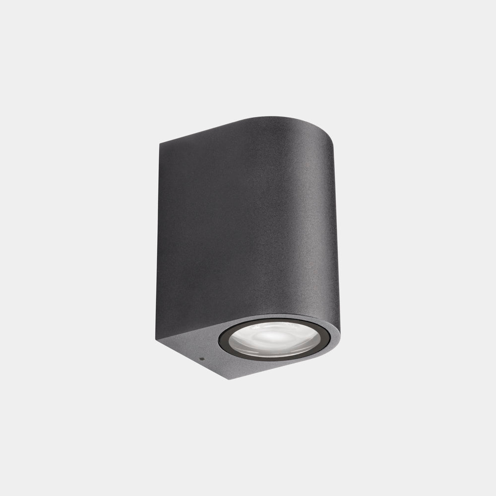 LedsC4 Wall Lamp IP66 Eko Single Emission GU10 8 Urban Gray 05-E157-Z5-37