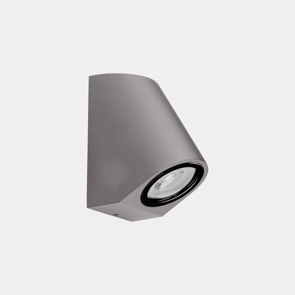 LedsC4 Wall Lamp IP66 Eko Inclined GU10 8 Gray 05-E158-34-37
