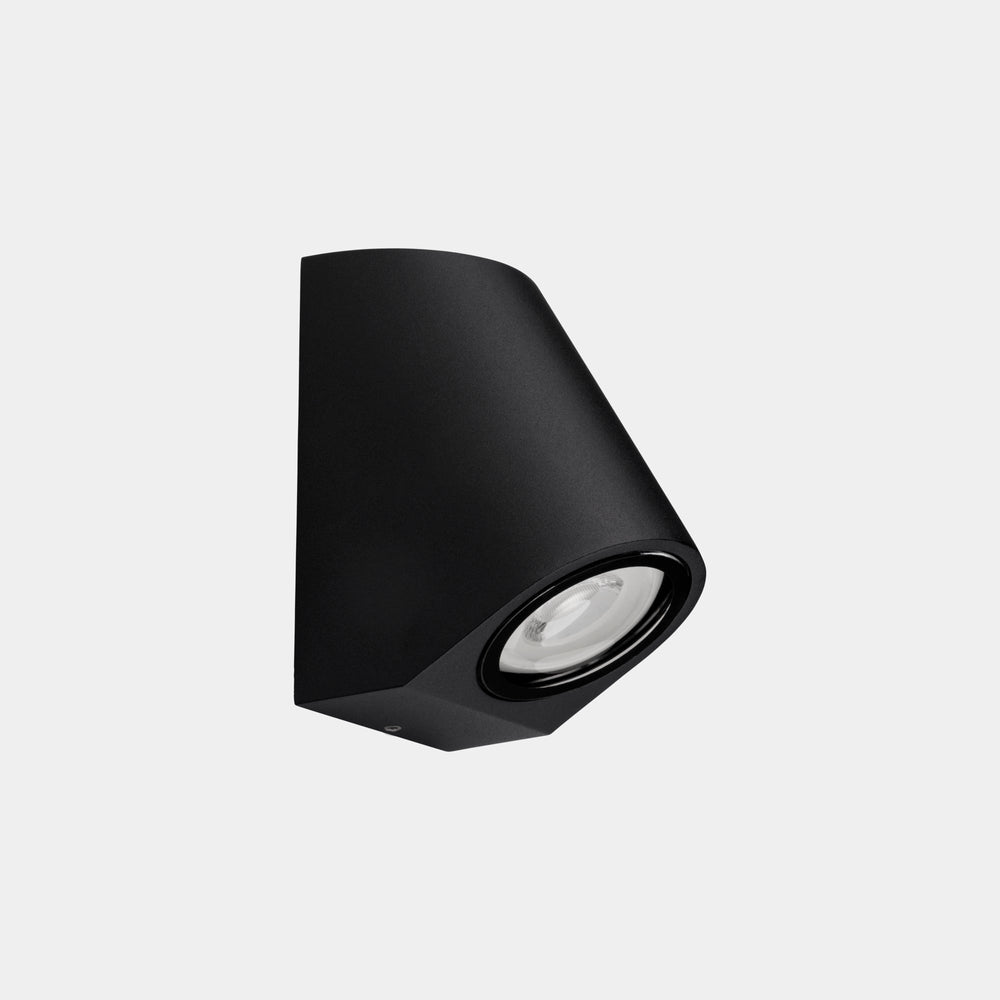 LedsC4 Wall Lamp IP66 Eko Inclined GU10 8 Black 05-E158-60-37