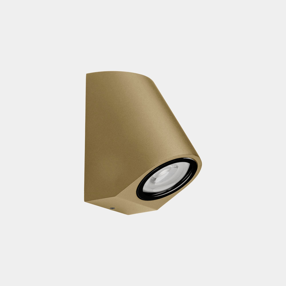 LedsC4 Wall Lamp IP66 Eko Inclined GU10 8 Gold 05-E158-DL-37