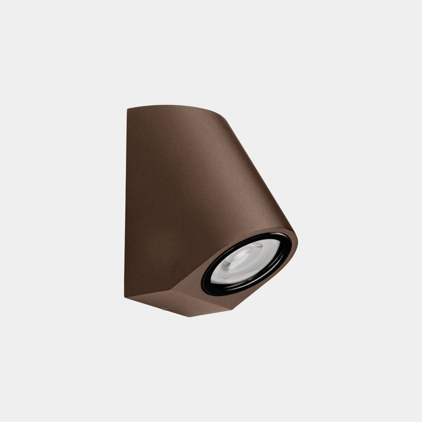 LedsC4 Wall Lamp IP66 Eko Inclined GU10 8 Brown 05-E158-J6-37