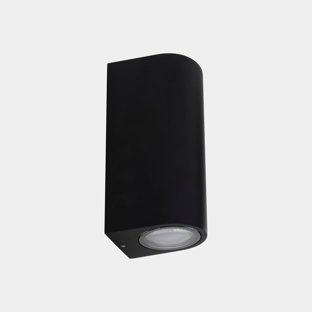 LedsC4 Wall Lamp IP66 Eko Double Emission GU10 8 Black 05-E159-60-37