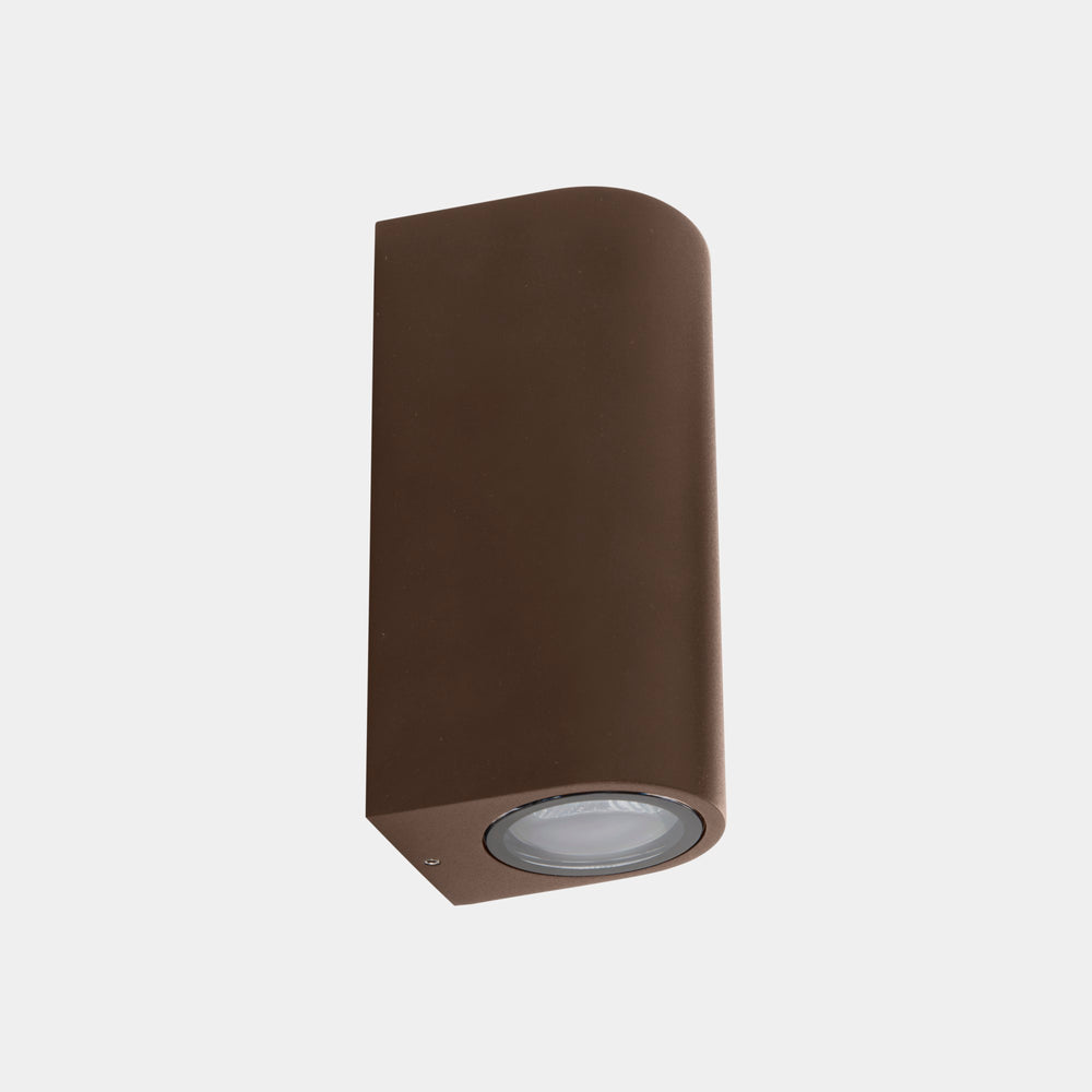 LedsC4 Wall Lamp IP66 Eko Double Emission GU10 8 Brown 05-E159-J6-37